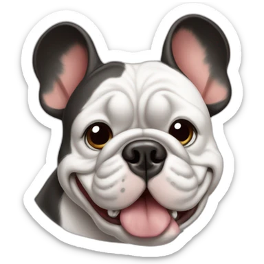 France-BullDog Mickey mouse sticker