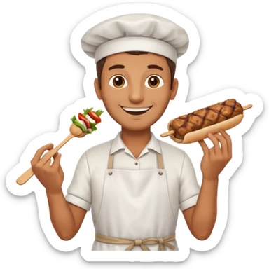 kebab man sticker