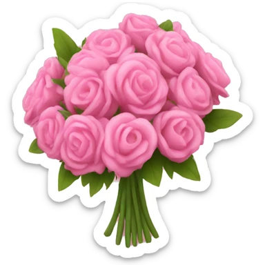 pink bouquet sticker