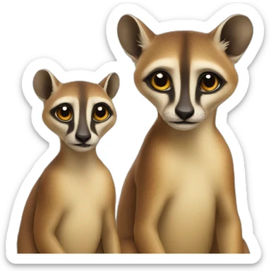 Paresseux et suricate sticker