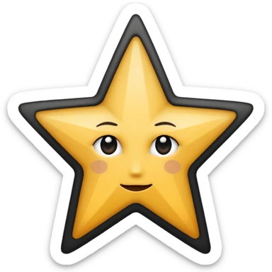 ★☆ - this shows full star and empty star but I want is first half black and second half empty sticker