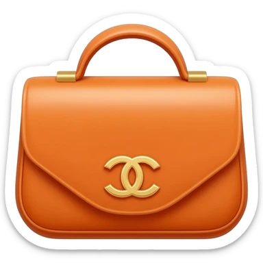 orange chanel dior bag sticker