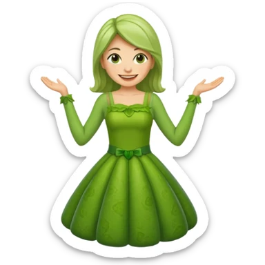 zucchini woman sticker