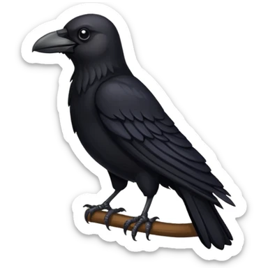 crow emblem with weat sticker
