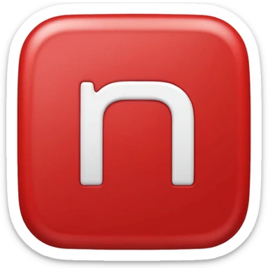 Make a  rounded rectangular red shape with an letter IM inside it sticker