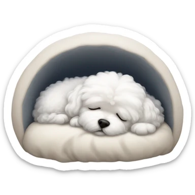 Bichon maltes sleep  sticker
