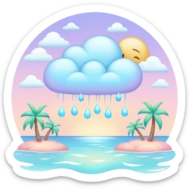 Pastel Paradise sticker