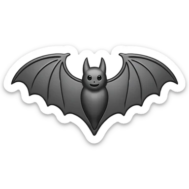 Make a emoji of bat logo pro level  sticker