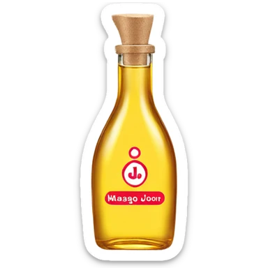 Authentic Replica Bottle of Johnson &  Johnson Massage Oil sticker