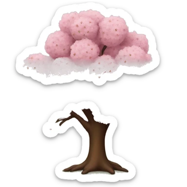 Cherry tree sticker