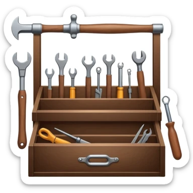 create a series of images for Theatre carpentry tools Inventory  sticker