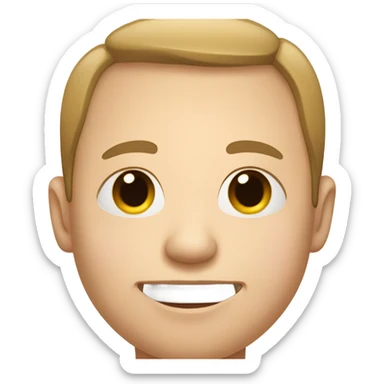 Down syndrome man sticker