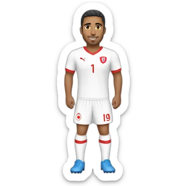 Joueur de foot tunisien sticker