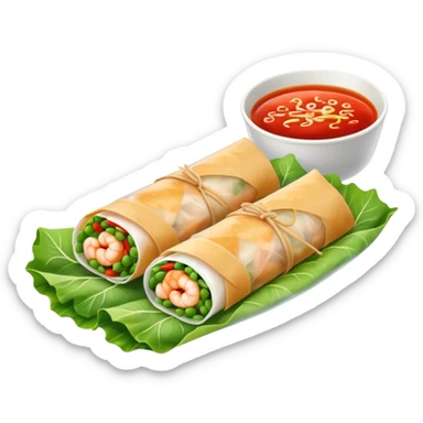 make it look like an Asian spring roll, not a burrito! (please) :) sticker