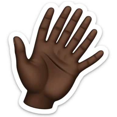 black hand shows class sticker