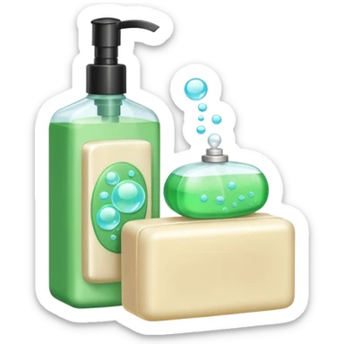 Soap and shampoo sticker