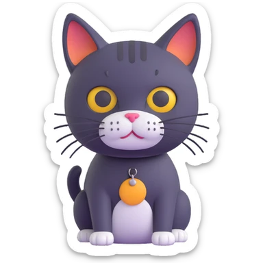 sad cat sticker