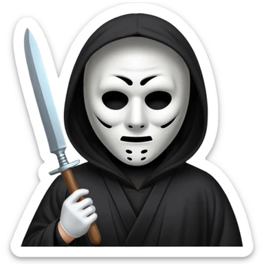 Ghostface from scream  sticker