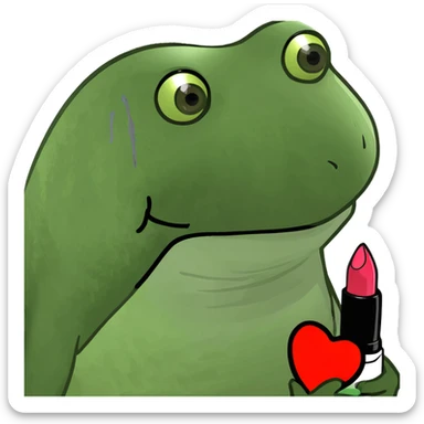 Heart full of lipsticks  sticker