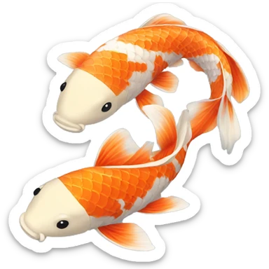 Koi fish sticker