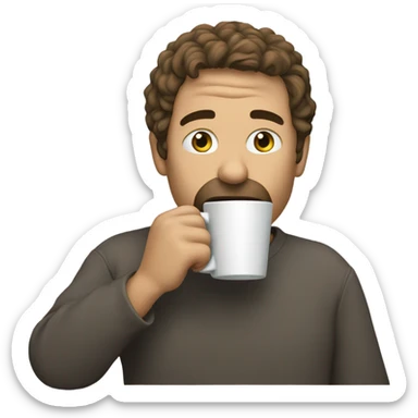 Dave blunts sipping the cup sticker