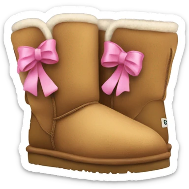 Uggs with bows sticker