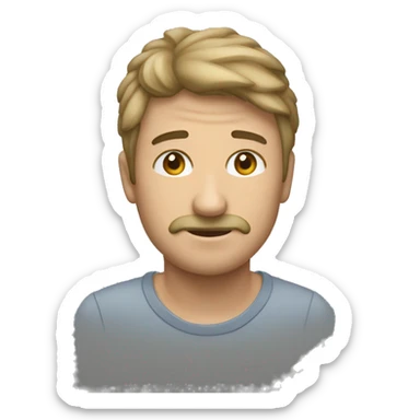 generar un emojy de un hombre con una pc a partir de una imagen sticker