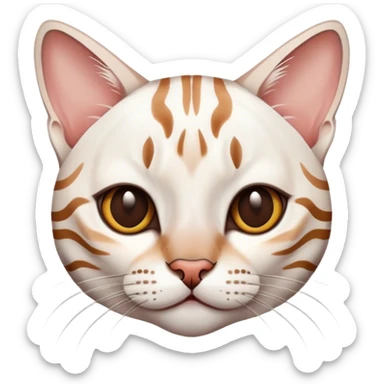 White bengal sticker