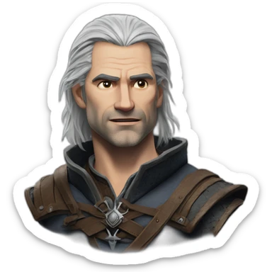 The Witcher actor when saying "Why did the Witcher cross the road? To get to the other side of the monsters!" sticker