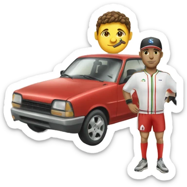 sportif and car tu sticker