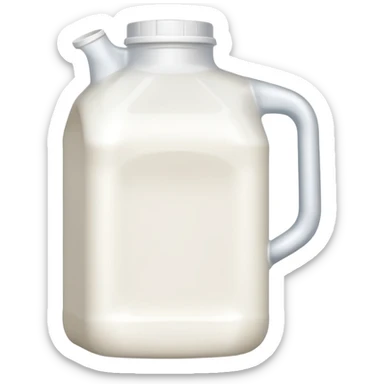 Gallon of milk sticker