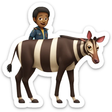 Okapi with with Diego from Dora the Explorer sticker