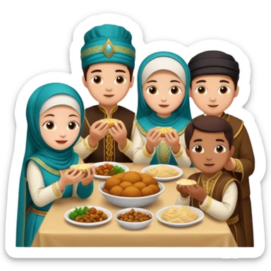 Job job job sahur and tung tung tung sahur sticker