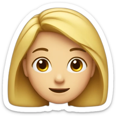 girl-work-smile-cry sticker