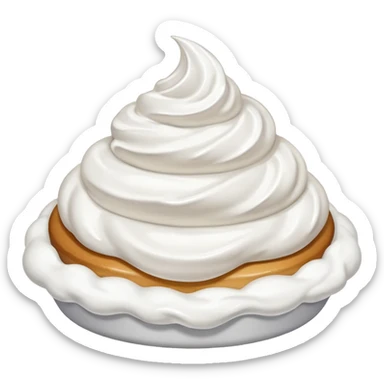 whipped cream dollip sticker