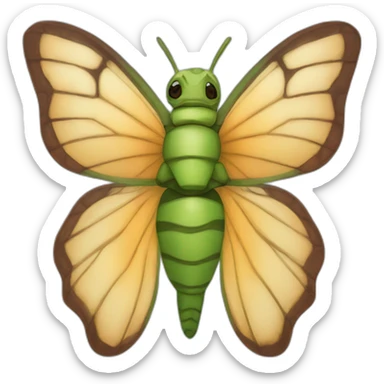 mariposa tortuga sticker