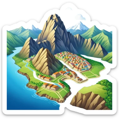Peru map sticker