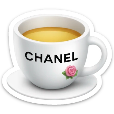 chanel cup sticker