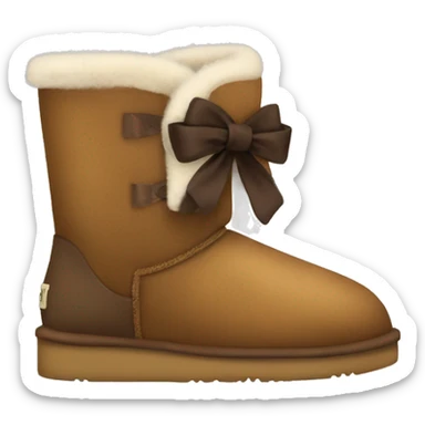 Uggs with brown bows sticker