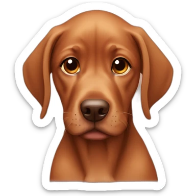 vizla puppy face sticker
