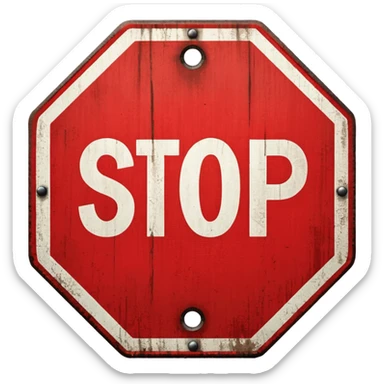 Stop😔🖐 sticker