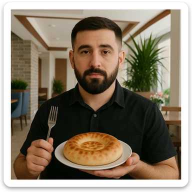 birinchidagi odamni yuziga 2 rasmdagi odamga uxshatib chizib bergin xuddu shunday non yen utirganini sticker