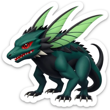  exotic Fakémon-Pokémon-Nargacuga-Vernid-creature sticker