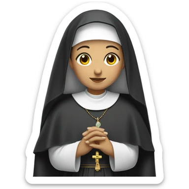 Mexican nun sticker