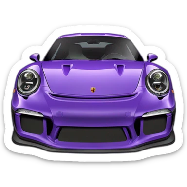 porsche 911 gt3 rs violette sticker