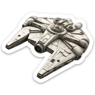 millennium falcon Ship sticker
