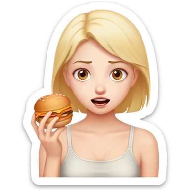 Hungry girl  sticker