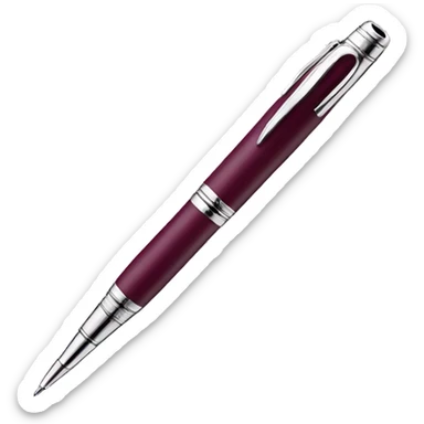 Burgundy beautiful pen sticker