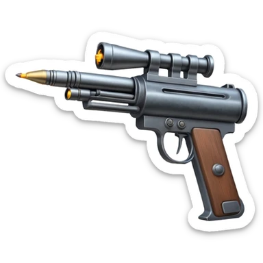 machine gun shooting sticker