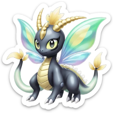 Meloetta-Giratina-Pokémon-Fakémon-fusion-hybrid-creature sticker